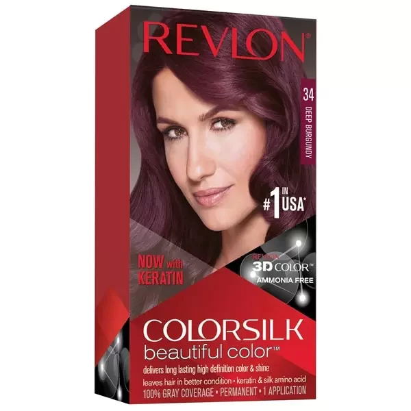 Revlon Hair Color Colorsilk 34 Deep Burgundy