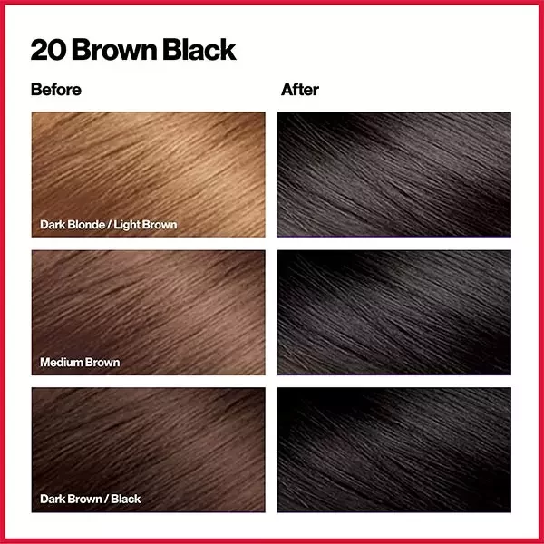 Revlon Hair Color Colorsilk 20 Brown Black