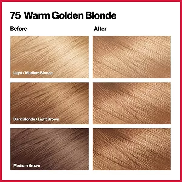 Revlon Hair Color Colorsilk 75 Warm Golden Blonde