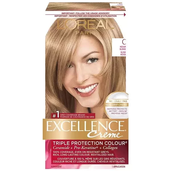 Loreal Hair Color Excellence Creme C Medium Blonde