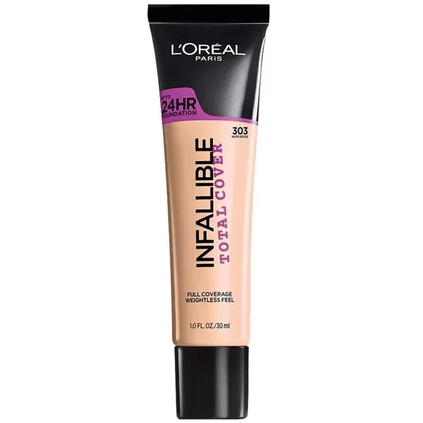 Loreal Foundation 30ml Infallible Total Cover 303 Nude Beige